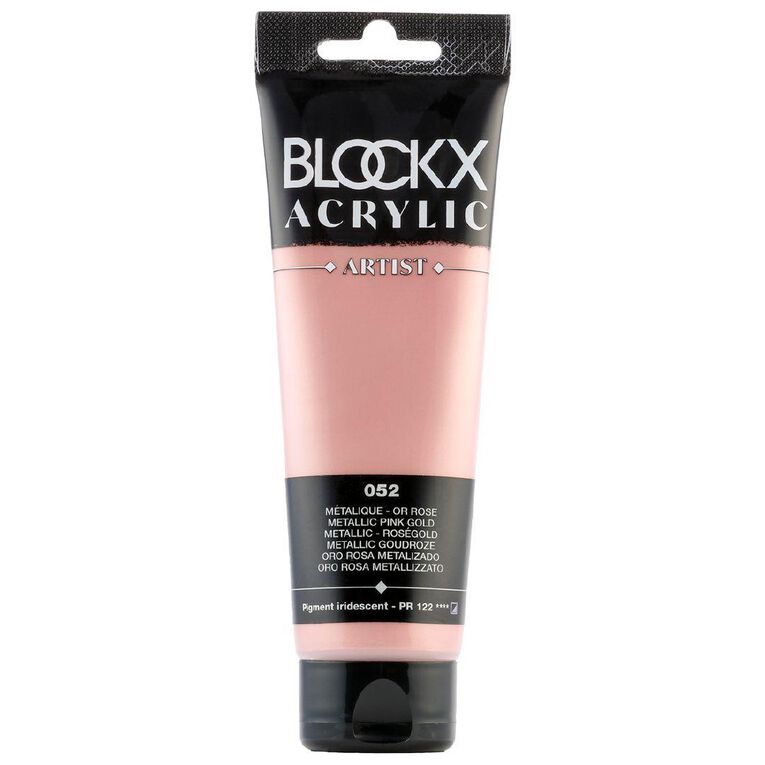 BLOCKX Acrylic Tube Metallic Rose Gold 120ml