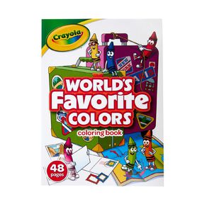 Crayola World's Favourite Colours Colouring Book 48 Pages