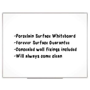 Boyd Visuals Porcelain Whiteboard 900 x 1200mm