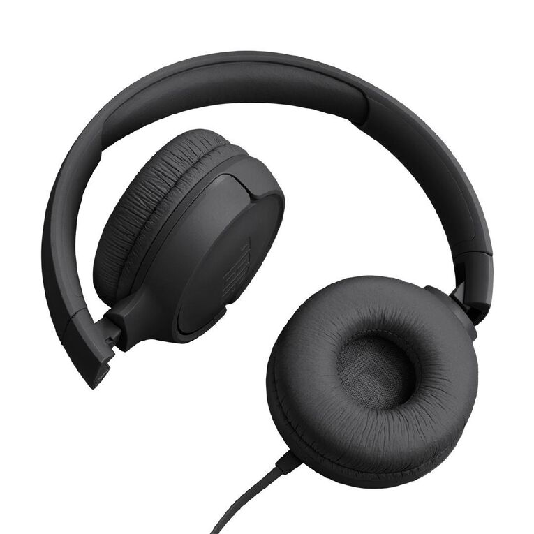 JBL Tune 520C USB-C Wired On-Ear Headphones Black