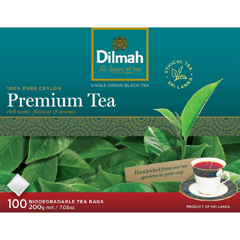 Dilmah Premium Tagless Tea Bags 100 Pack