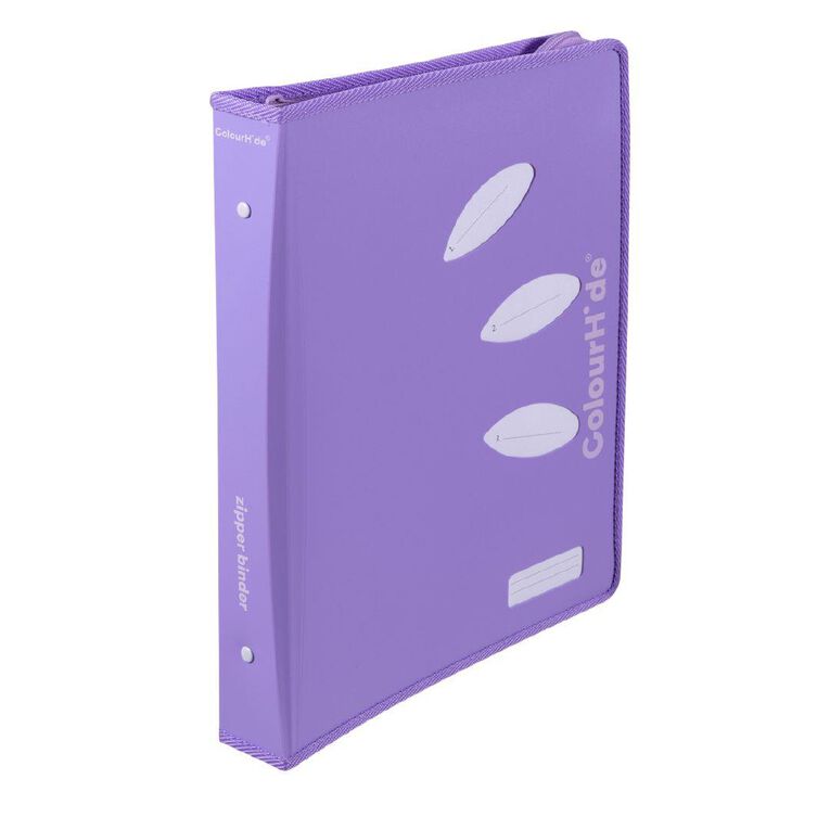 ColourHide Ring Zipper Binder