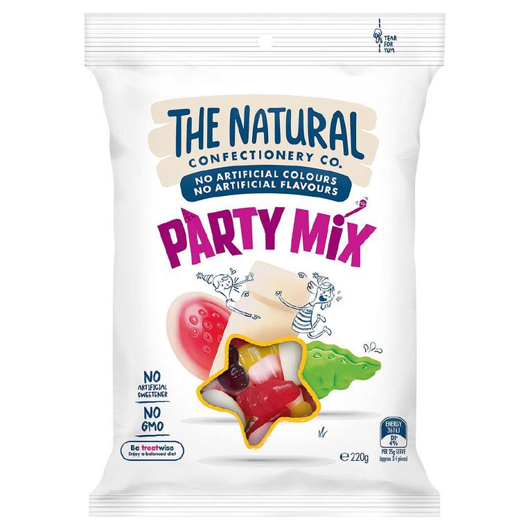 The Natural Confectionery Co. Party Mix 220g
