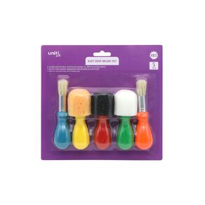 Uniti Kids Easy Grip Brush 5 Pack