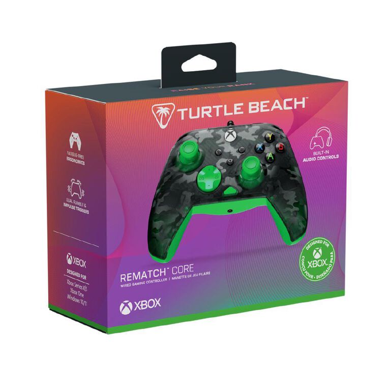Turtle Beach Rematch Core Wired Xbox Controller Camo Green