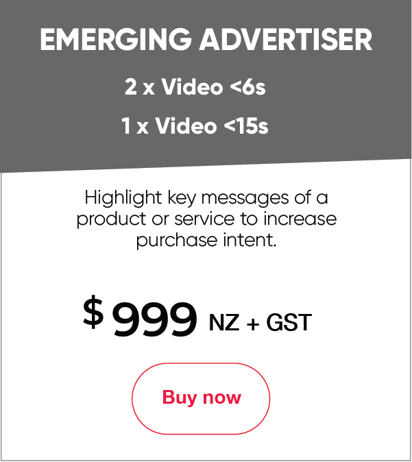 Emerging Advertiser Package - $999 NZ + GST