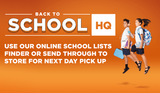 Use our online school lists finder or send through to store for next day pick up