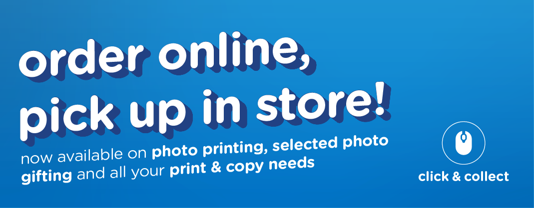 Order online, pick up in store. Click and Collect.