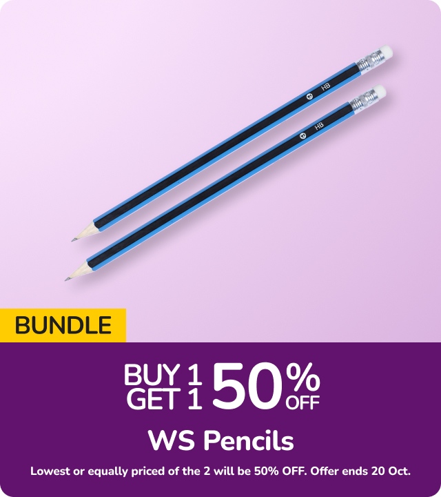 Buy 1 Get 1 50% OFF WS Pencils