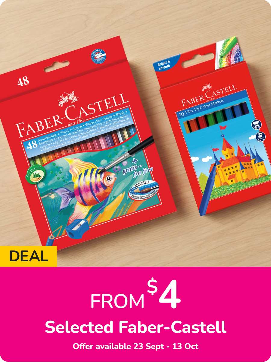 Faber Castell From 6.99$ Offer available 23 Sept - 13 Oct