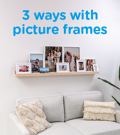 3 ways with picture frames
