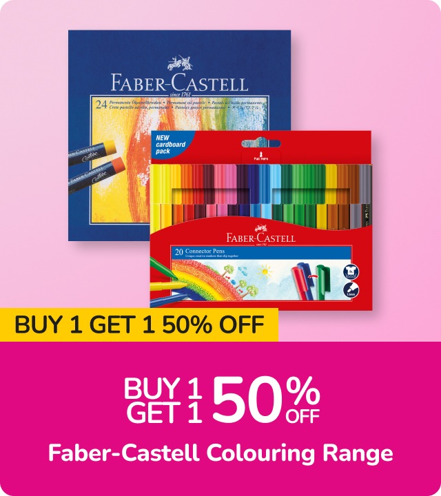 Arts & Craft Deals Buy 1 Get 1 Half Price Faber Castell Colouring Range Offer ends 27 Oct