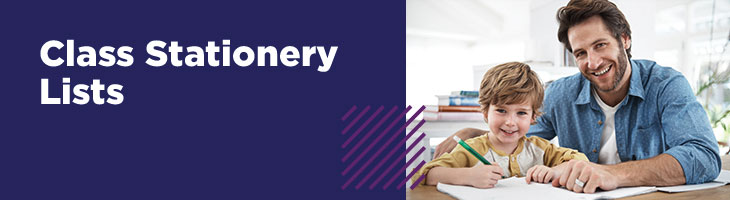 Classs Staionery Lists top banner