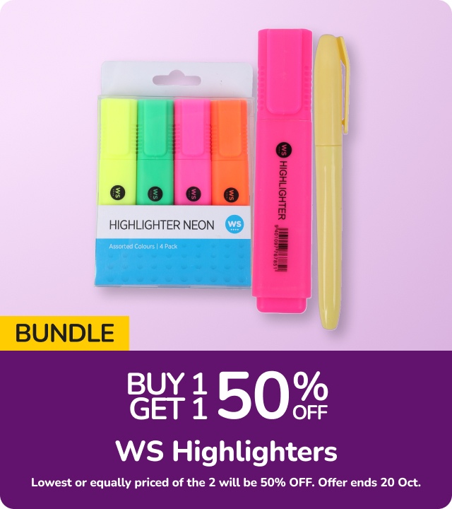 Buy 1 Get 1 50% OFF WS Highlighters