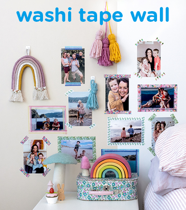 washi tape wall