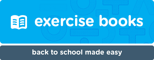 Exercise books. Back to school made easy.