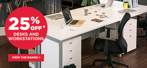 25% Off Desks & Workstations