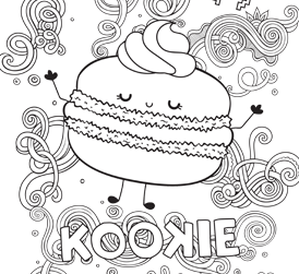 Kookie Colouring-In Sheet Kookie Colouring-In Sheet
