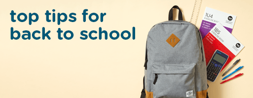 Top tips for back to school