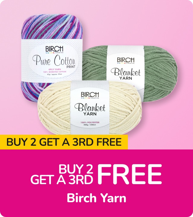 Arts & Craft Deals Buy 2 get a 3rd Birch Yarn Free Offer ends 20 Oct