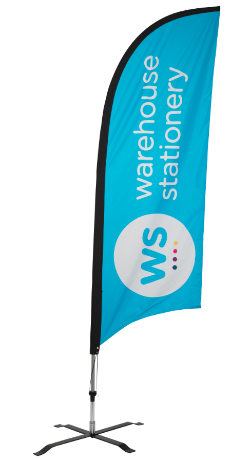 Promotional Signage Flags Warehouse Stationery Nz Feather Knife Flag