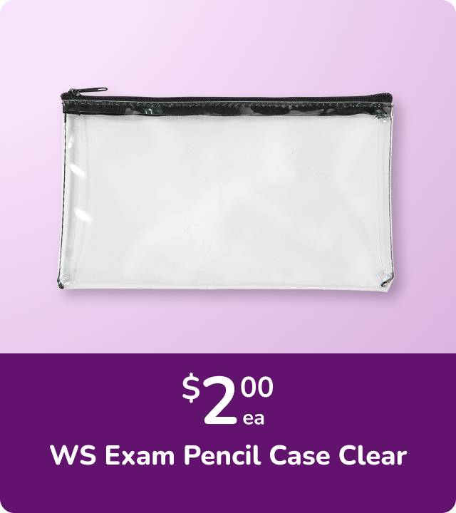 Now $2.49 WS Exam Pencil Case