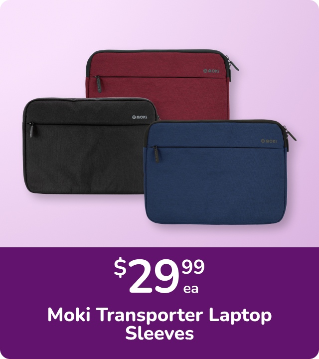 Now $29.99 Moki Transporter Laptop Sleeves