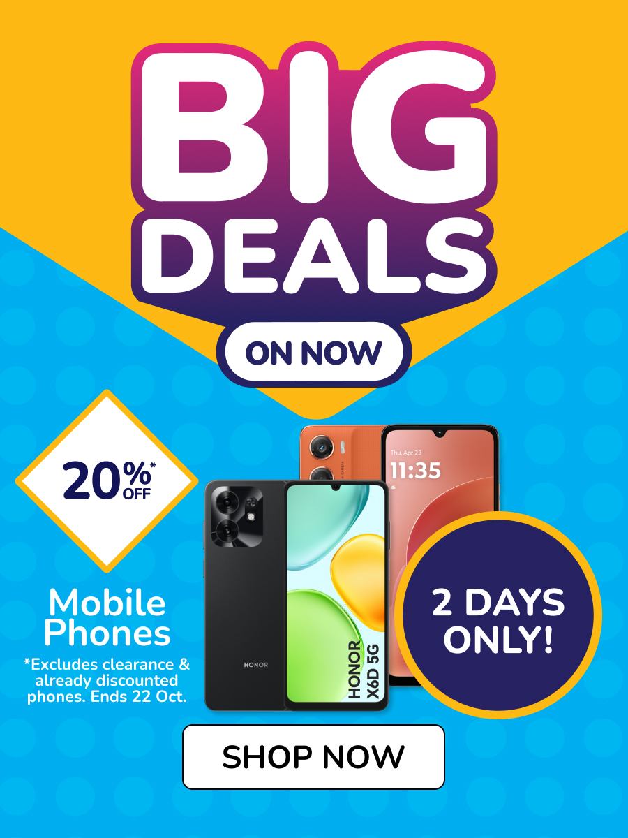 H1: 2 DAYS ONLY! H2: 20% Off Mobile Phones T&Cs Apply: Excludes Clearance and already discounted items