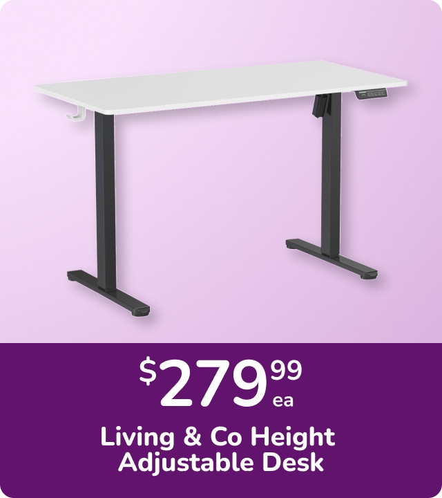 Now $279.99 Living & Co Height Adjustable Desk