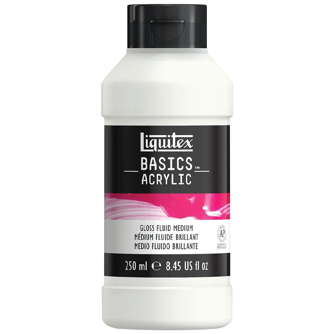 Liquitex Basics Acrylic Fluid Paint - Mars Black, 250 ml