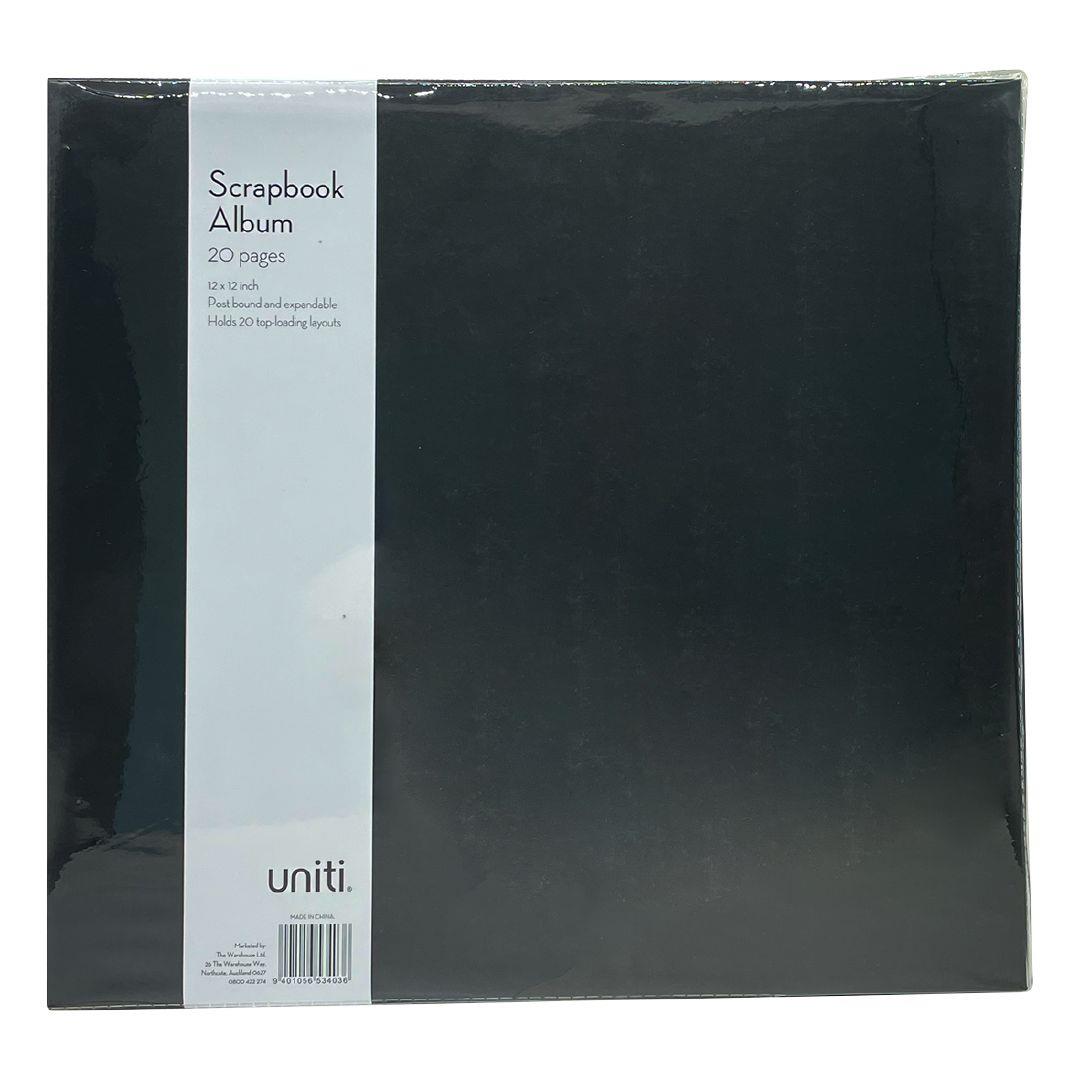 Black photo album book