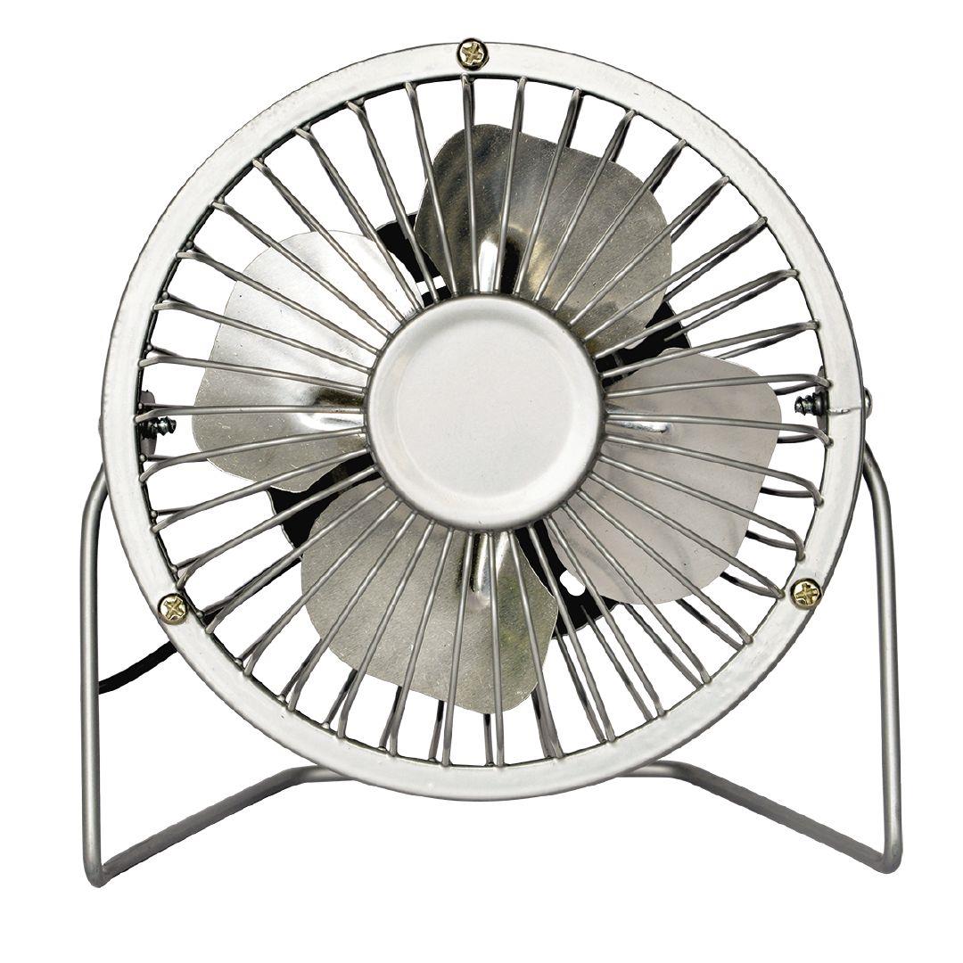 Living Co Usb Desk Fan Chrome Look Warehouse Stationery Nz