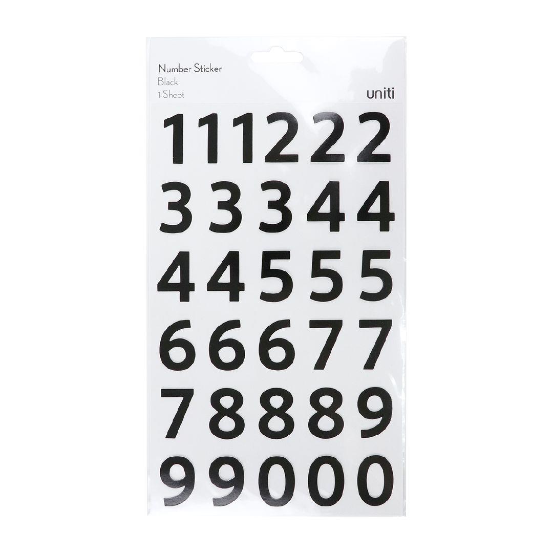 Uniti Alphabet Extra Large Stickers White