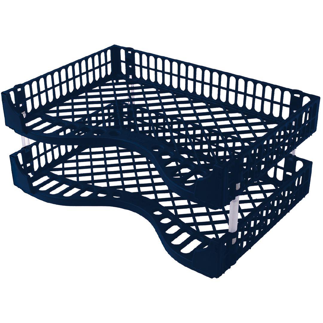 Bic Letter Tray 2 Pack Navy Warehouse Stationery, NZ