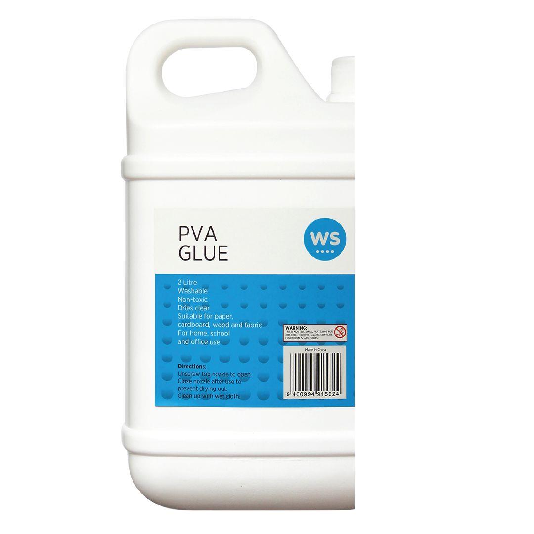 WS PVA Glue White 2L Warehouse Stationery, NZ
