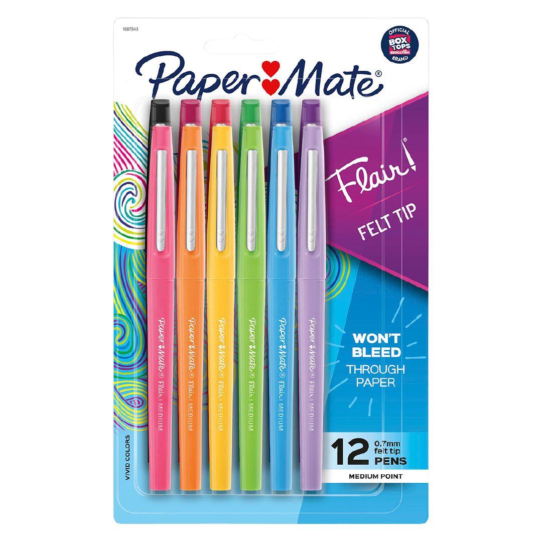 PAPER MATE HANDWRITING Paper Mate Flair Felt Tip Pens, Medium