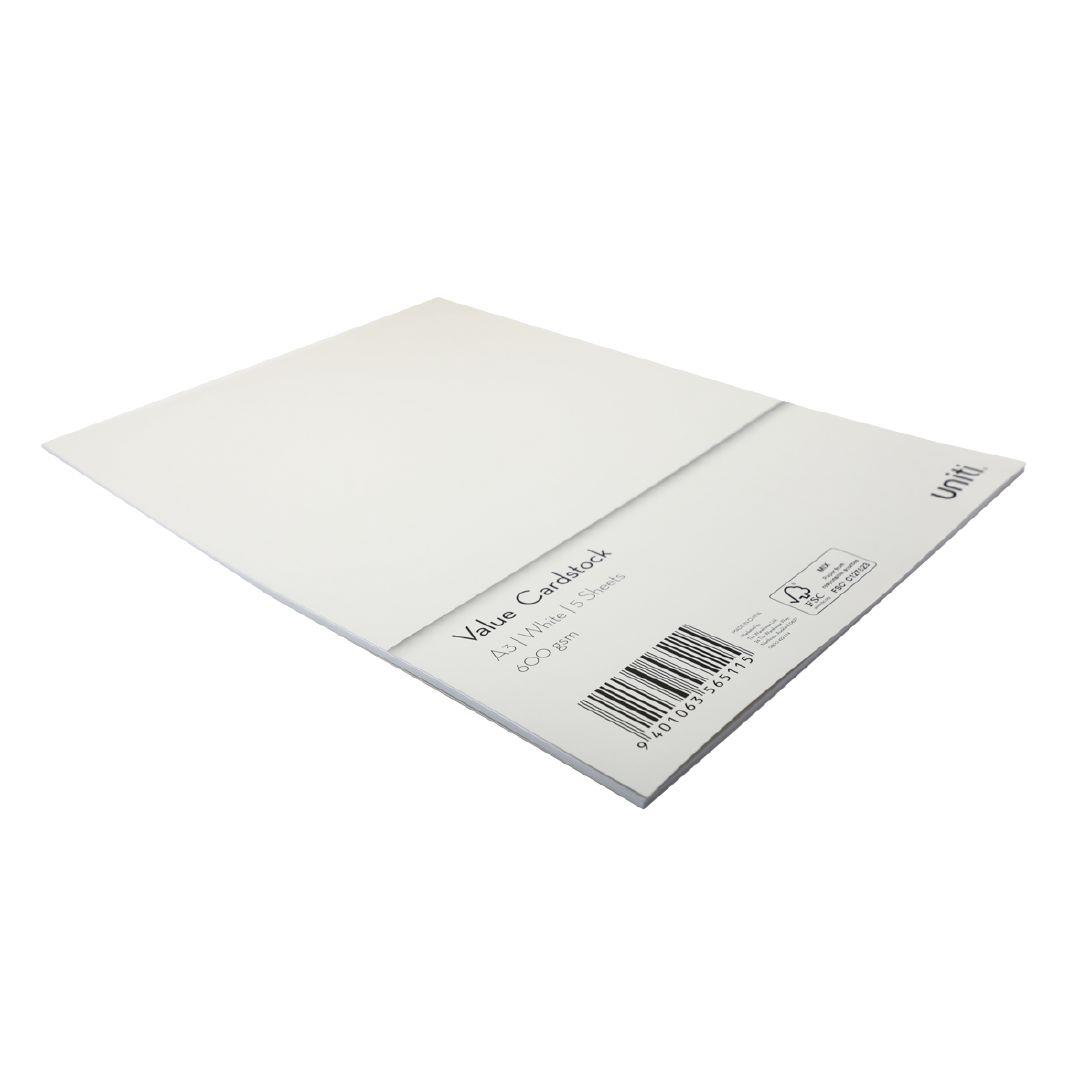 Laminated White Thick Paper Cardstock 1000 GSM For Scrapbooking