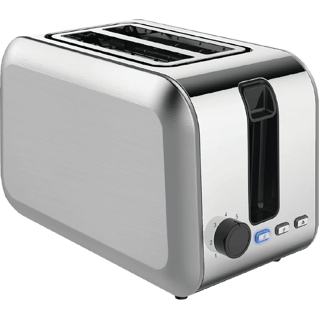 Living & Co Toaster 2 Slice Stainless Steel Warehouse Stationery, NZ