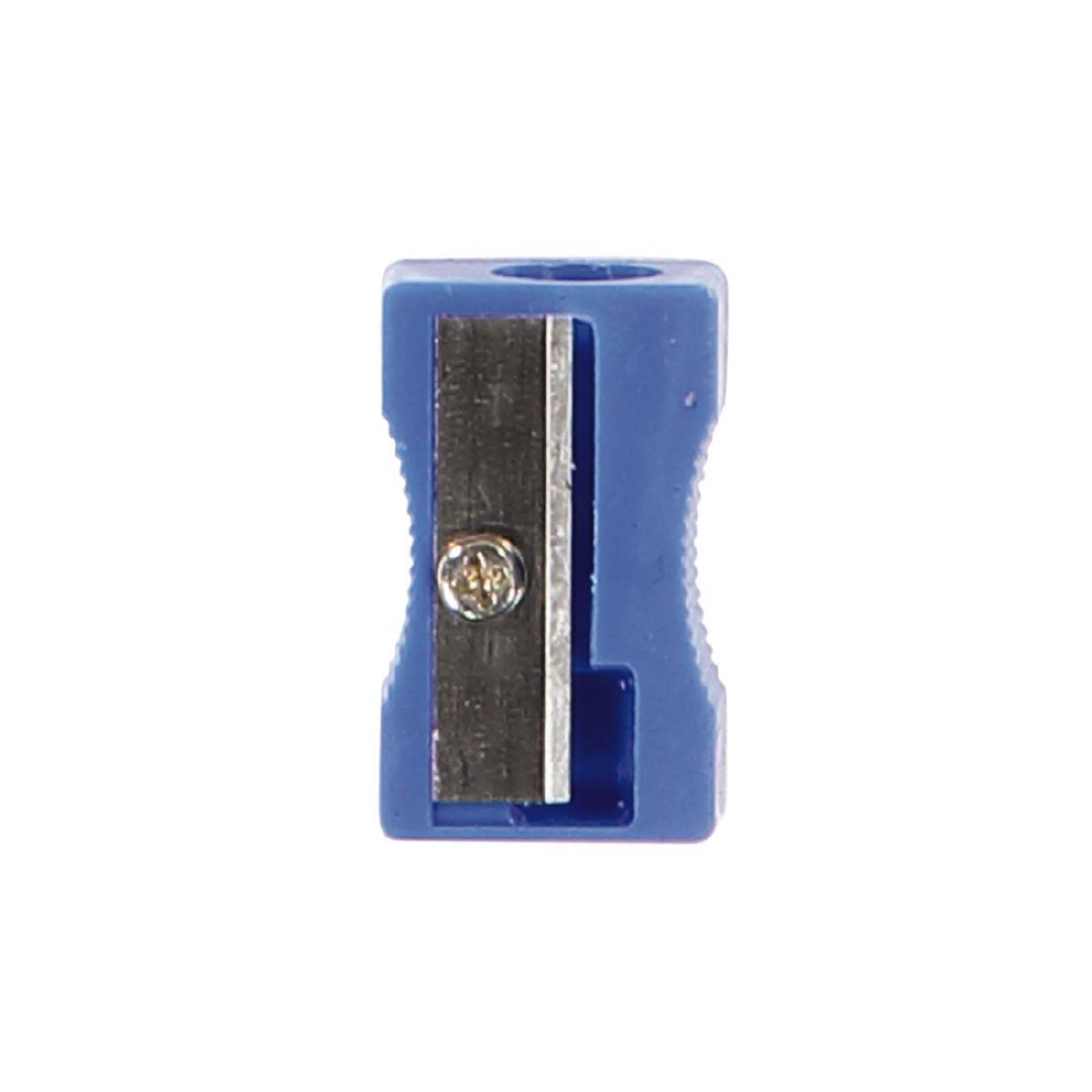 WS Pencil Sharpener 1 Hole Plastic MultiColoured Warehouse