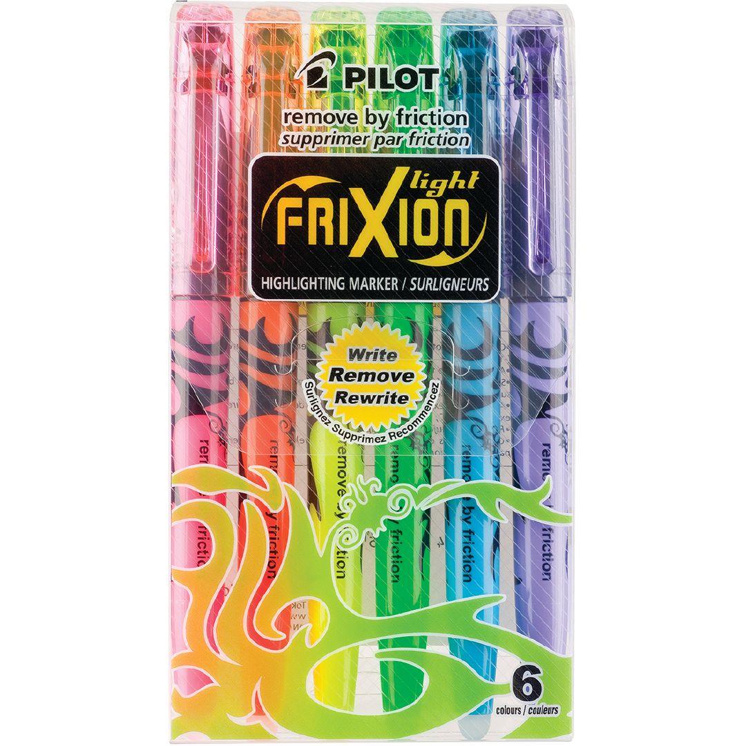 Pilot Frixion Highlighter MultiColoured 6 Pack Warehouse Stationery, NZ