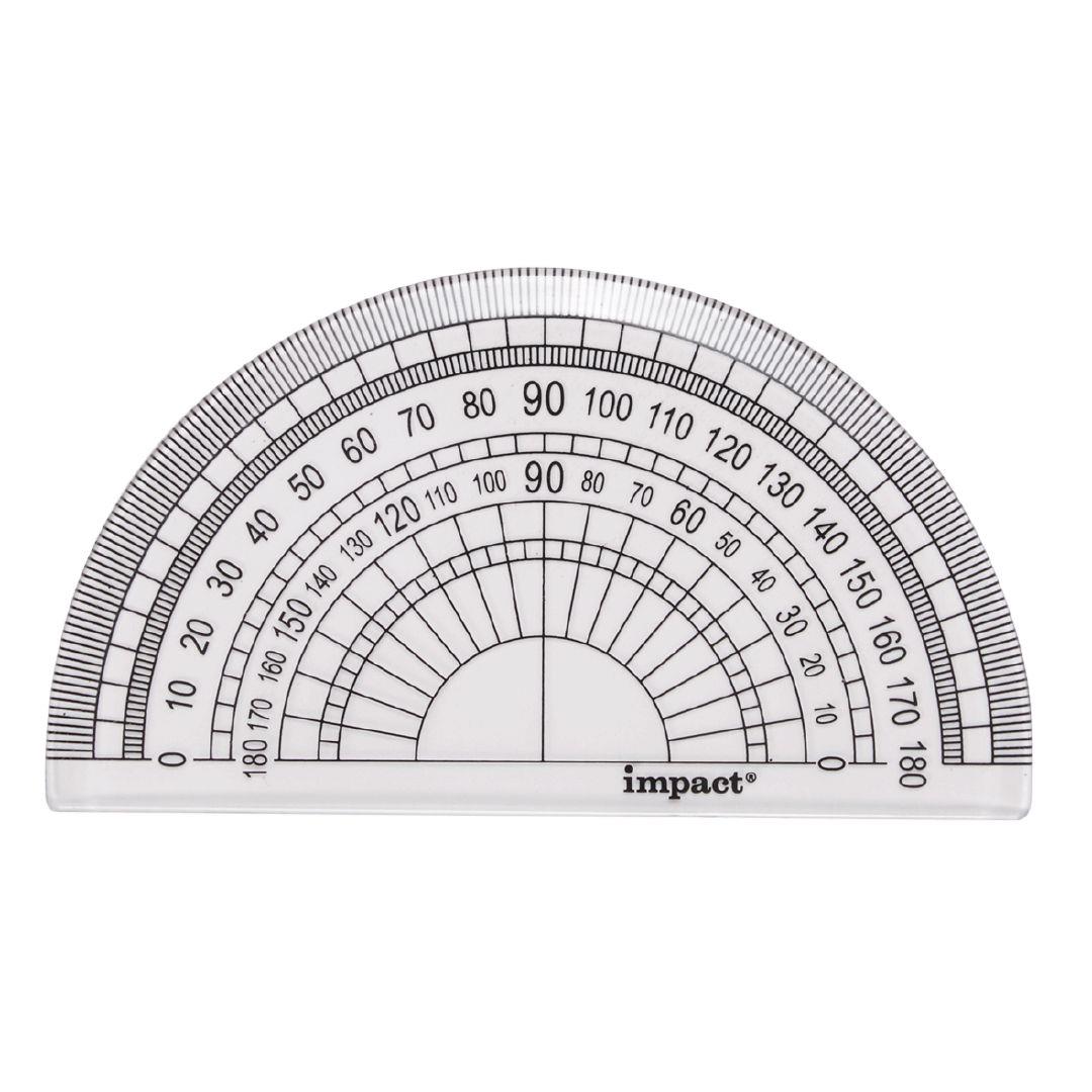ws protractor 180 10cm clear warehouse stationery nz