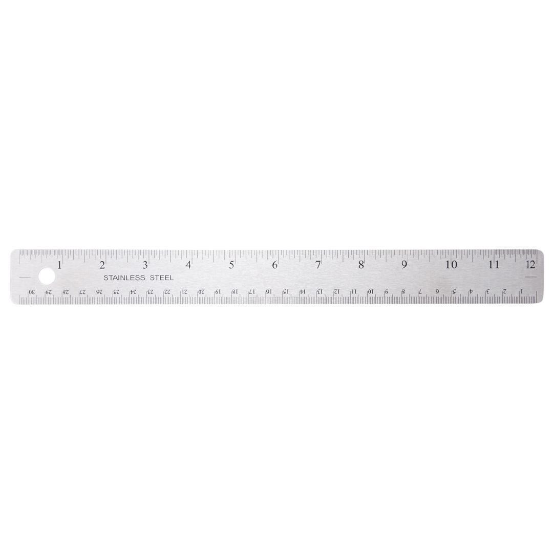 Ws Ruler Metal 30cm Warehouse Stationery Nz