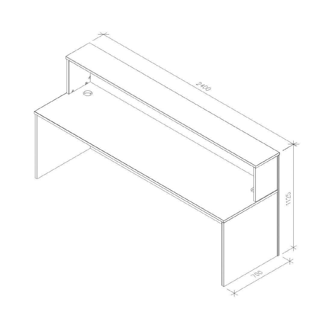 Zealand Nelson Reception Desk 2400 Tawa Warehouse Stationery, NZ