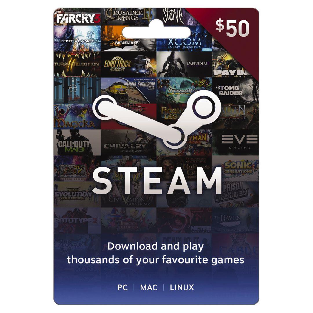 Steam Game Card 50 Warehouse Stationery, NZ