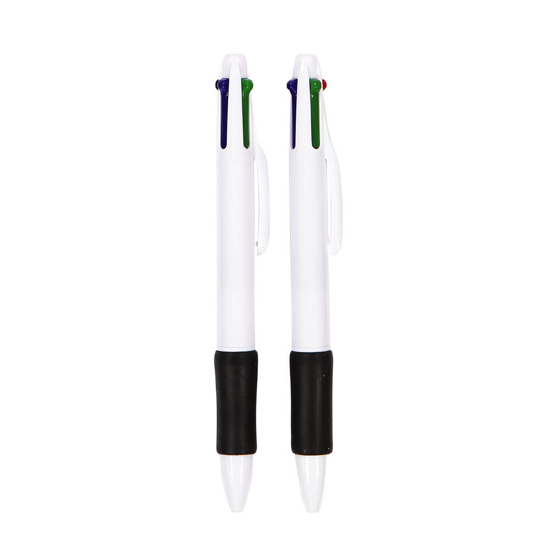 Ballpoint Pen 4 Colour Multi-Coloured 2 Pack | Warehouse Stationery, NZ