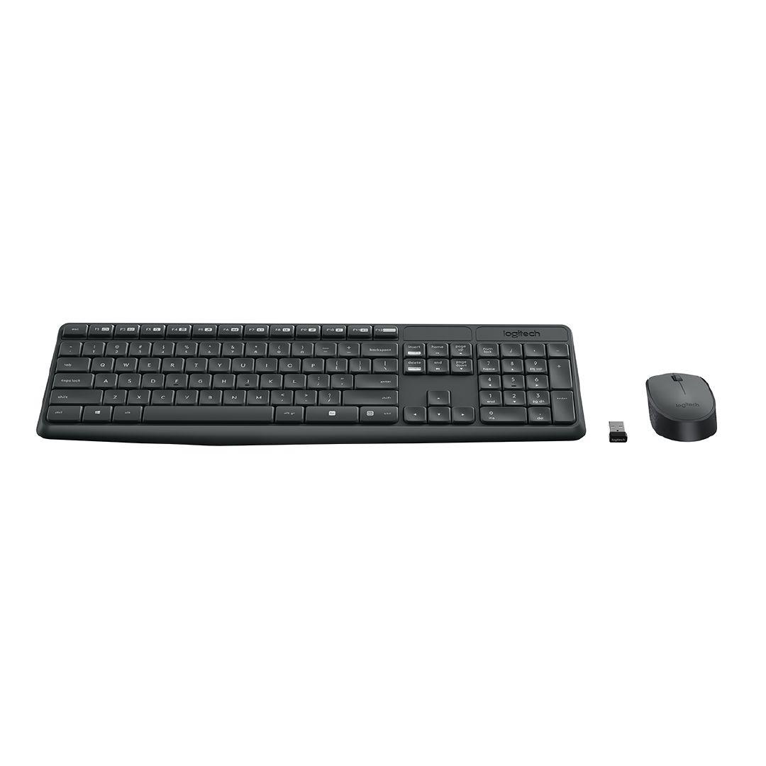 Logitech MK235 Wireless Keyboard and Mouse Combo Black Warehouse