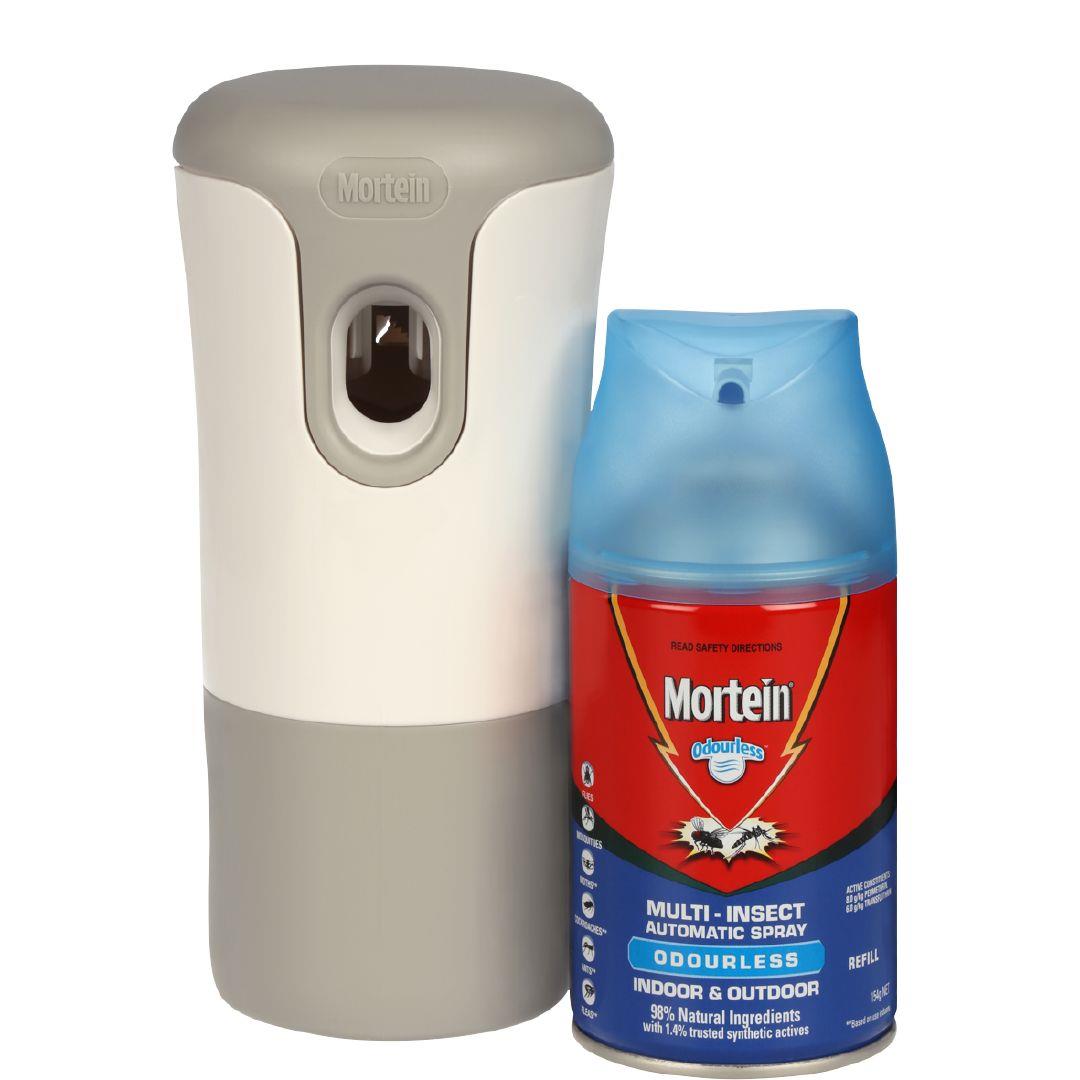 Mortein Indoor and Outdoor Auto Insect Control System Odourless 154G