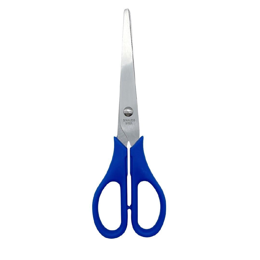 WS Scissors Stainless Steel 6.5 inch Blue Mid Warehouse Stationery, NZ