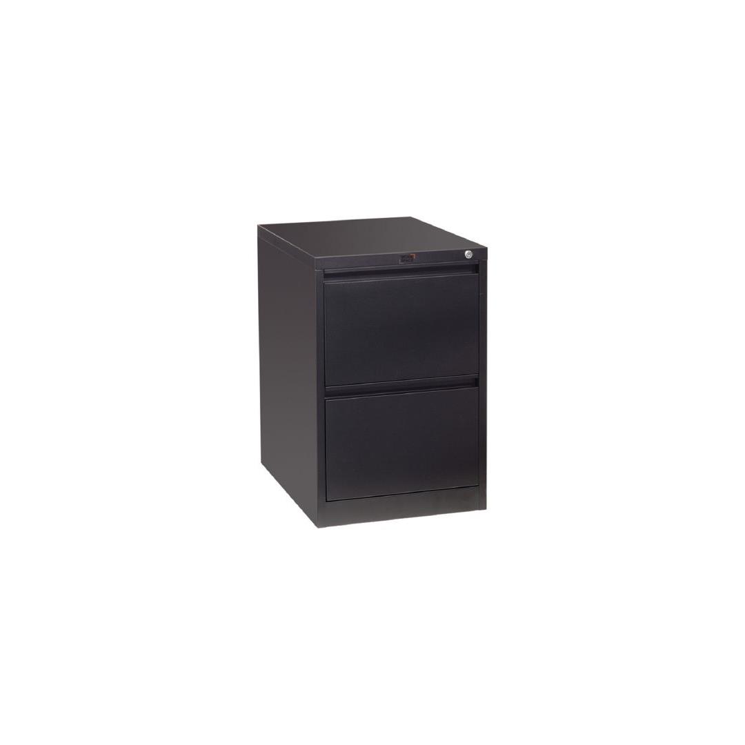 Workspace Filing Cabinet 2 Drawer Black Warehouse Stationery Nz
