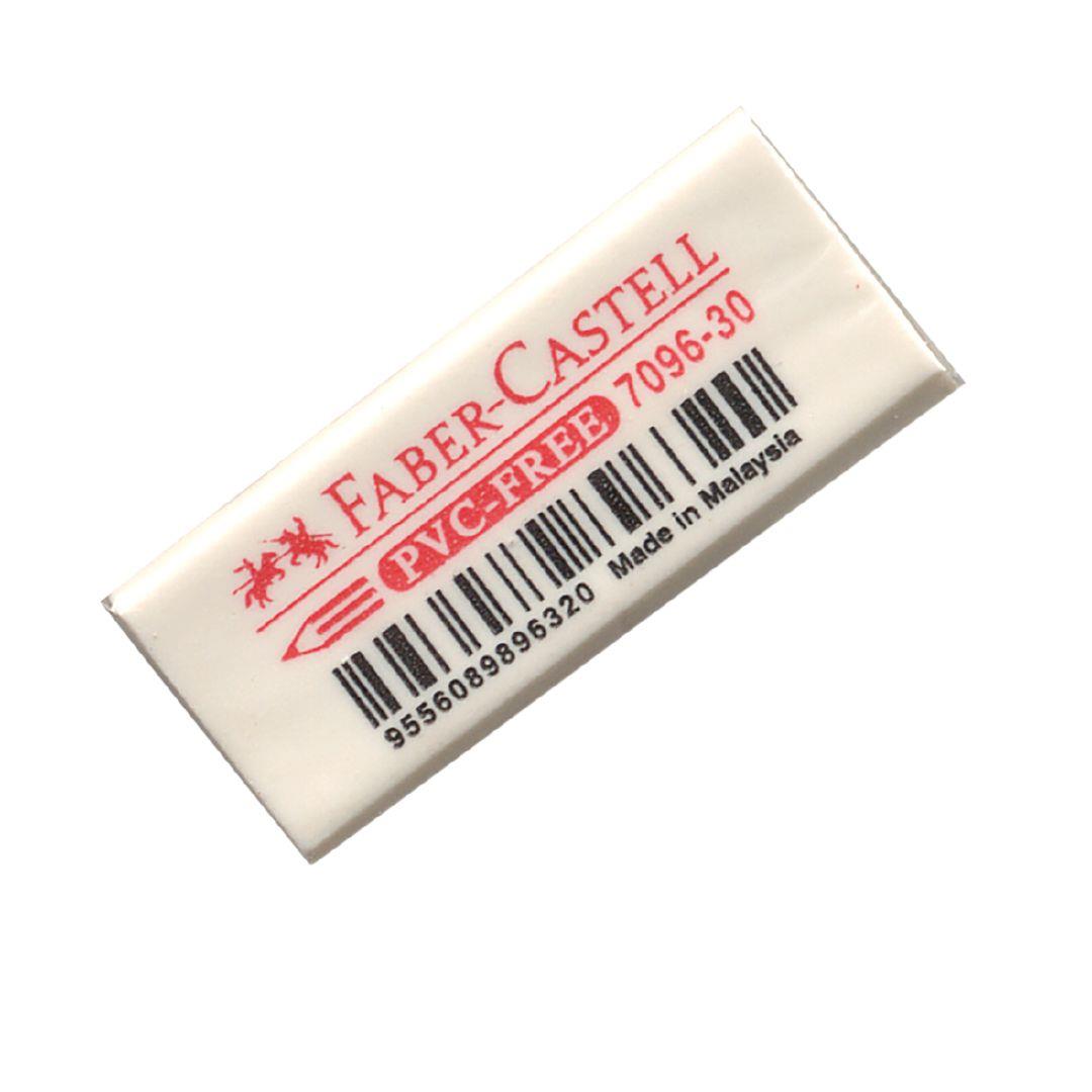 FaberCastell Eraser PVC Free Small Loose White Warehouse Stationery, NZ
